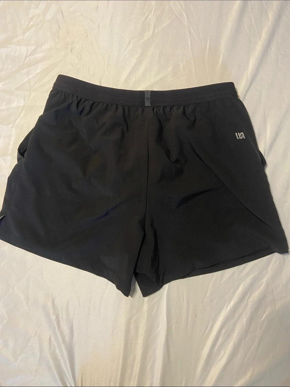 Men's Black VRST Athletic Running Shorts with Built-In Brief